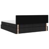 vidaXL Saugos lova su čiužiniu Juoda 180 x 200 cm Dirbtinė oda