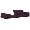 vidaXL Dvivietė sofa-lova su dvejomis pagalvėmis, violetinė, audinys