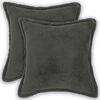 vidaXL Pagalvėlės užvalkalas 2 pcs HOUTEN Tamsiai pilka 30 x 30 cm