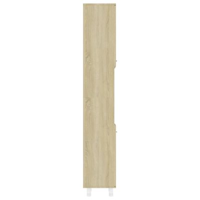 vidaXL Vonios kambario spintelė, ąžuolo, 30x30x179cm, apdirbta mediena