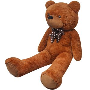 XXL Mink&scaron;tas pliu&scaron;inis žaislas me&scaron;kiukas, rudas, 85cm