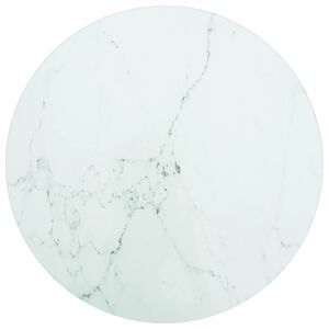 vidaXL Stalvir&scaron;is, baltas, 30x0,8cm, grūdintas stiklas