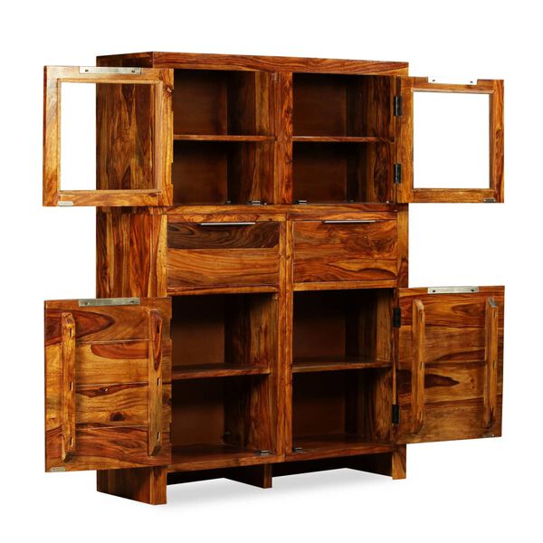 vidaXL Spintelė, tvirta rausvosios dalbergijos mediena, 100x35x140cm