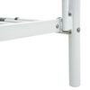 vidaXL Dviaukštė lova, baltos spalvos, 90x200cm, metalas