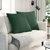 vidaXL Sofa Pagalvės 2 pcs Tamsiai žalia 60 x 60 cm Kordūrinis audinys