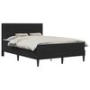 vidaXL Lovos rėmas su čiužiniu vidaXL Juodas 120 x 190 cm Aksomas