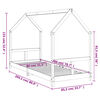 vidaXL Vaikiškos lovos rėmas, 80x200cm, pušies medienos masyvas