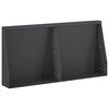 vidaXL Sienelė 2 vnt. 40 x 12 x 40 cm Plienas Juoda