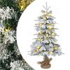 vidaXL Mini Kalėdų medis 45 cm 25 LED &Scaron;ilta balta PVC ir PE