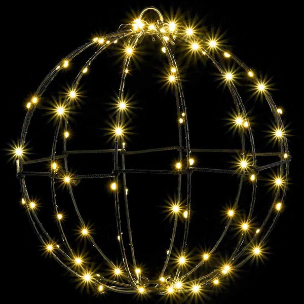 vidaXL Dovana su 192 LED 2 pcs &Scaron;ilta balta 32 cm metalas