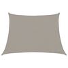 vidaXL Saulės skėtis, burė, 160 g/m&sup2;, trapecijos formos, &scaron;viesiai pilka, 4/5x3 m, HDPE