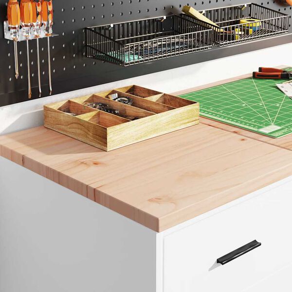 vidaXL garažo spintos, 2vnt., baltos, mediena