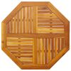 vidaXL Stalvir&scaron;is, 90x90x2,2cm, akacijos masyvas, a&scaron;tuonkampis