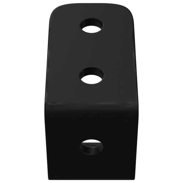 vidaXL Kabliai 2 pcs Juoda M5 x 110 mm Geležis