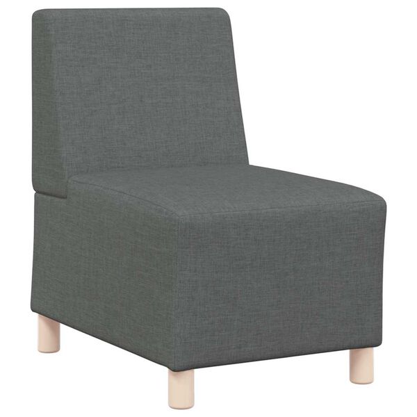 vidaXL Modulinis sofa vienetas be rankų 3 pcs Tamsiai pilka