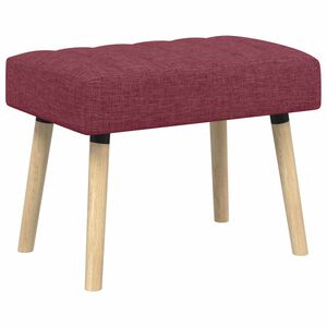 vidaXL Kanalo pamink&scaron;tintas suolas Vyno raudona 60 x 40 x 45 cm
