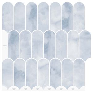 vidaXL Pūkuota plytelė 10 pcs &Scaron;viesiai mėlyna 30 x 30 cm