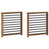 vidaXL Porankis 2 pcs Natūrali 60 x 6 x 61 cm Kietos akacijos mediena