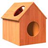 vidaXL Cat House Wax Ruda 41x50x50 cm Pu&scaron;ies masyvo