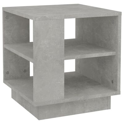 vidaXL Kavos staliukas, betono pilkas, 40x40x43cm, apdirbta mediena