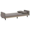 vidaXL Sofa-lova su pagalvėlėmis, taupe spalvos, audinys