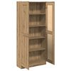 vidaXL Highboard Artisan ąžuolas 82,5x30,5x185 cm inžinerinė mediena
