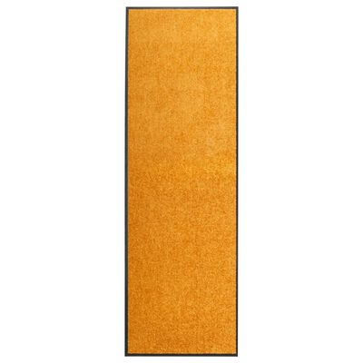 vidaXL Durų kilimėlis, oranžinės spalvos, 60x180cm, plaunamas