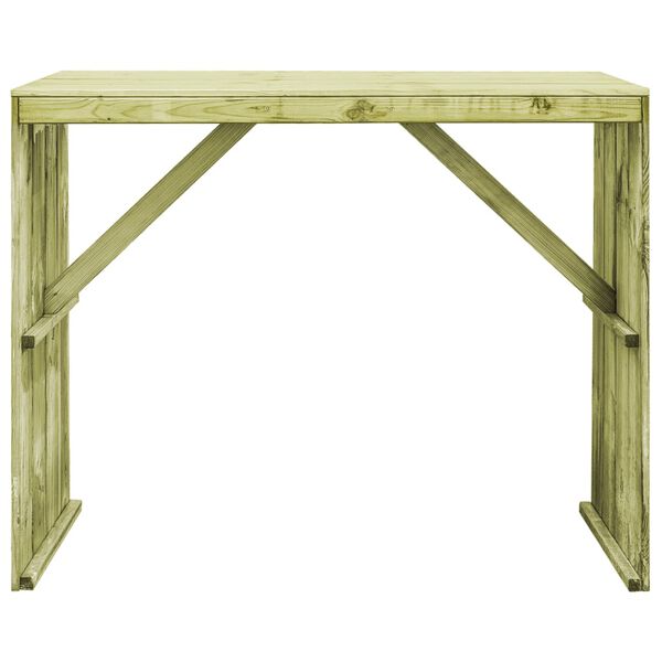 vidaXL Sodo baro baldų komplektas, 7 dalių, impregnuota pu&scaron;ies mediena