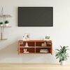 vidaXL Sieninė spintelė su lentyna Va&scaron;ko ruda 80 x 30 x 30 cm