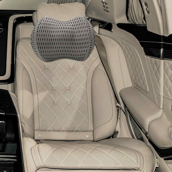 vidaXL Kaklo pagalvė Pilka Atminties putos 31 x 22 x 13 cm