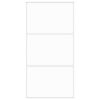 vidaXL Stumdomos durys, baltos, 102,5x205cm, stiklas ir aliuminis