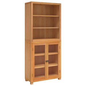 vidaXL Sandėliavimo baldų komplektas 2 vnt. Natūrali 80 x 35 x 185 cm