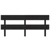 vidaXL Lovos galvūgalis, juodas, 184x3x81cm, pu&scaron;ies medienos masyvas