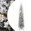 vidaXL Dirbtinė Kalėdų eglutė Žalia 210 cm PVC, plienas ir plastikas