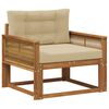 vidaXL Lauko Vidurinis Sofa Natūrali