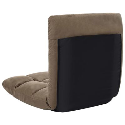vidaXL Sulankstomas čiužinukas-kėdė, taupe spalvos, mikropluoštas