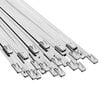 vidaXL Laido tvirtinimas 25 vnt. 4,6 x 450 mm Sidabrinė
