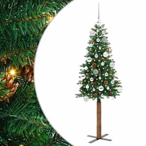 vidaXL Lieknas Kalėdų eglutė Žalia 150 cm PVC ir kietasis pu&scaron;ų medis