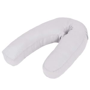 vidaXL J-formos pagalvė nė&scaron;čiosioms, 54x(36-43)cm, pilka