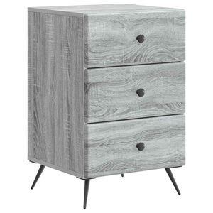 vidaXL &Scaron;alia lovos spintelė Pilka sonoma ąžuolo 43 x 41 x 66,5 cm