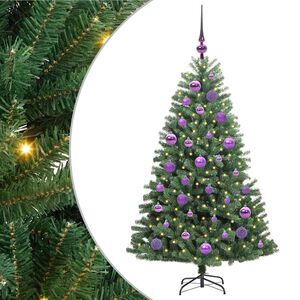 vidaXL Dirbtinė Sulankstoma Kalėdų Eglutė Žalia 120 cm PVC ir metalas
