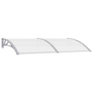 vidaXL Stogelis durims, pilkos ir permatomos spalvos, 200x75cm, PC