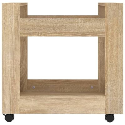 vidaXL Rašomojo stalo lentyna su ratukais, ąžuolo, 60x45x60cm, mediena