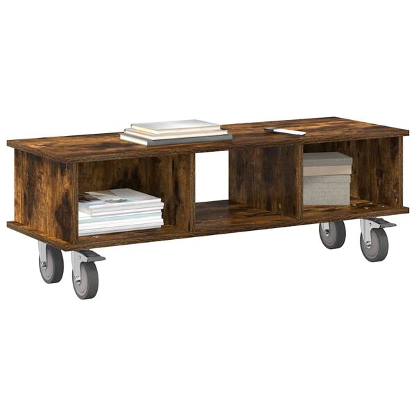 vidaXL Televizoriaus stovas Rūkyta ąžuolas 100 x 35 x 35 cm