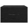 vidaXL &Scaron;alia lovos spintelė su stalčių juoda ąžuolo 35 x 35 x 20 cm