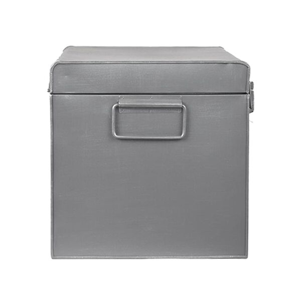 LABEL51 Daiktadėžė Vintage, pilka, 50x30x30cm, senovinio dizaino, L