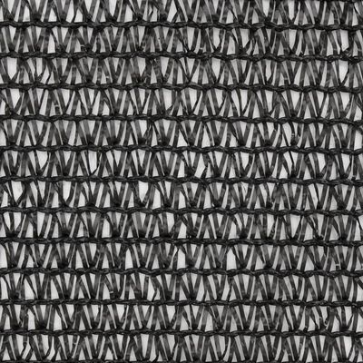vidaXL Privatumo suteikiantis tinklelis, juodas, 2x25 m, HDPE