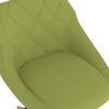 vidaXL Pasukamos valgomojo kėdės, 2vnt., &scaron;viesiai žalios, aksomas