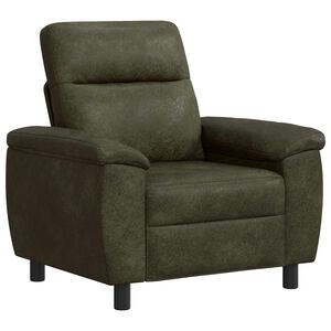 vidaXL Sofa Armijos Žalia 95 x 90 x 95 cm Dirbtinė suedė oda