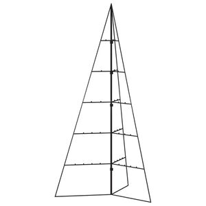 vidaXL Metalinė Kalėdų eglutė, juodos spalvos, 100 cm